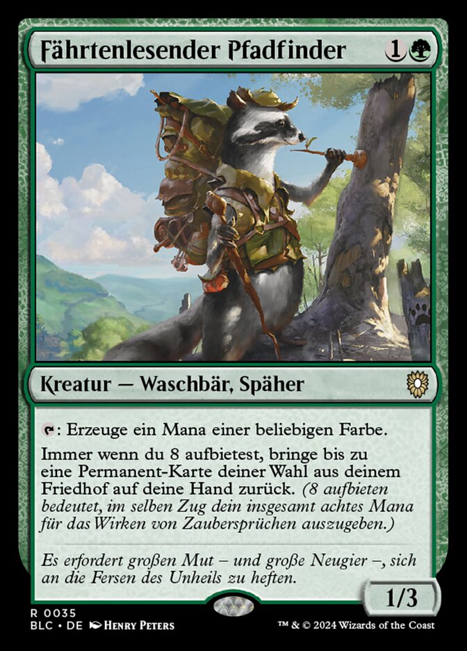 Fährtenlesender Pfadfinder