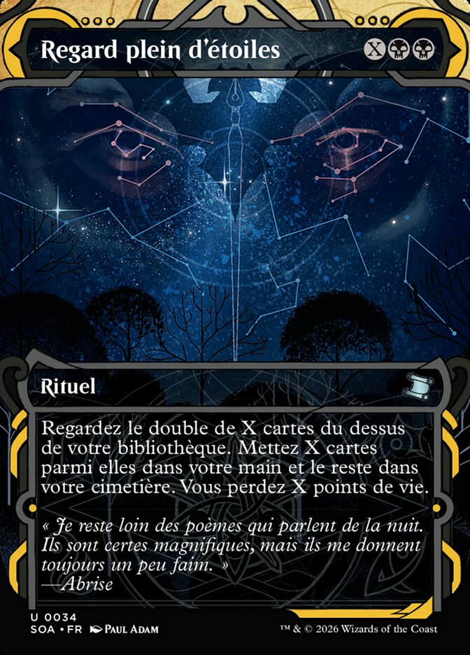 Regard plein d'étoiles