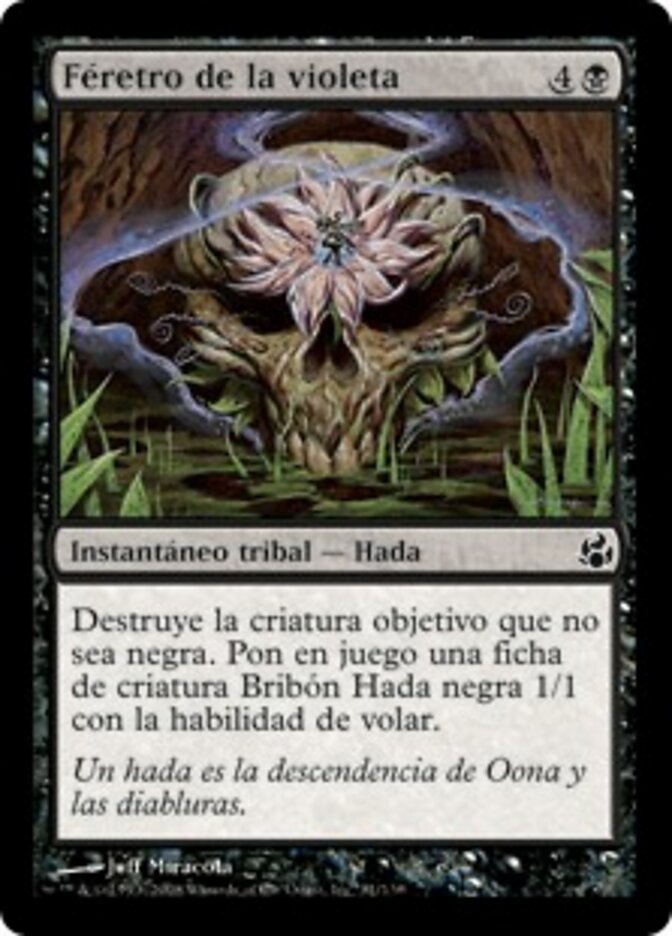 Féretro de la violeta