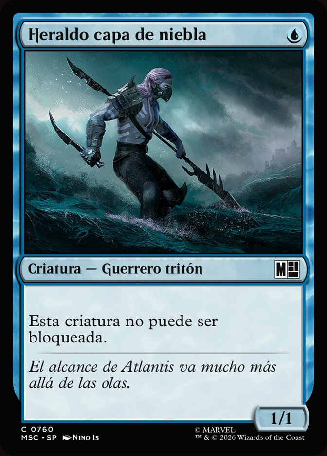 Heraldo capa de niebla