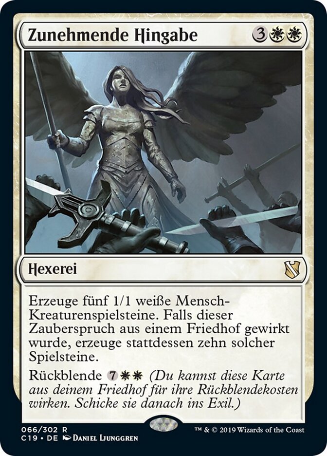 Zunehmende Hingabe