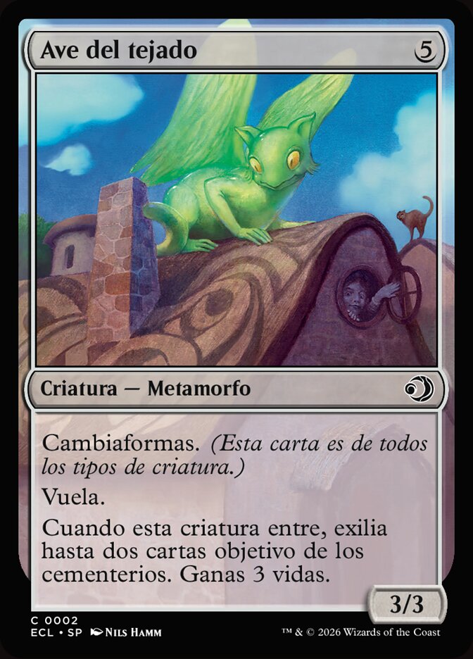 Ave del tejado