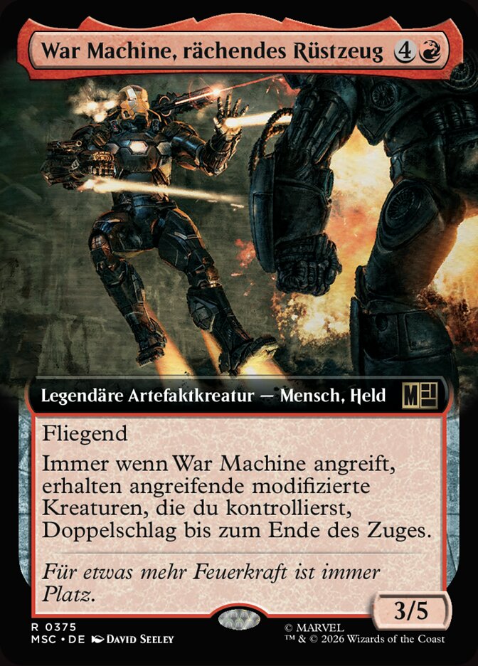 War Machine, rächendes Rüstzeug