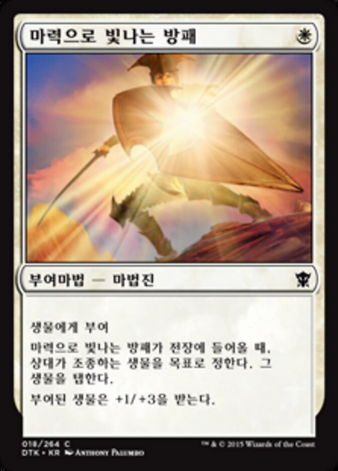 마력으로 빛나는 방패