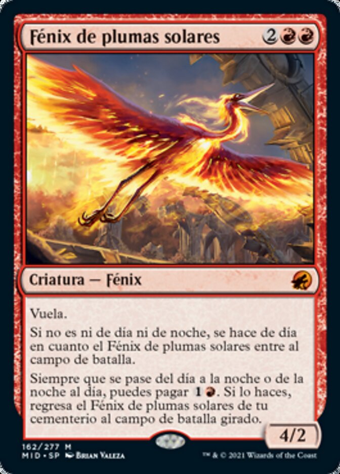 Fénix de plumas solares