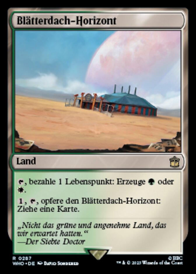 Blätterdach-Horizont