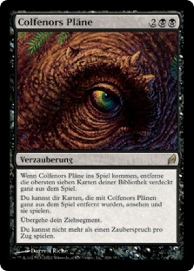Colfenors Pläne