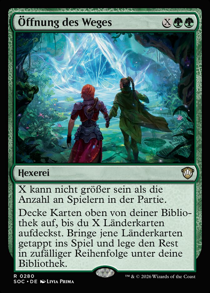 Öffnung des Weges