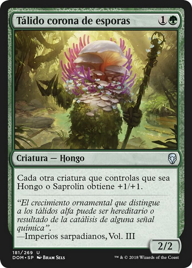 Tálido corona de esporas