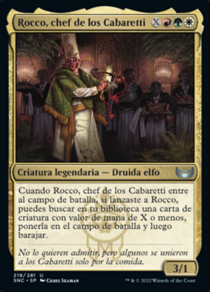 Rocco, chef de los Cabaretti