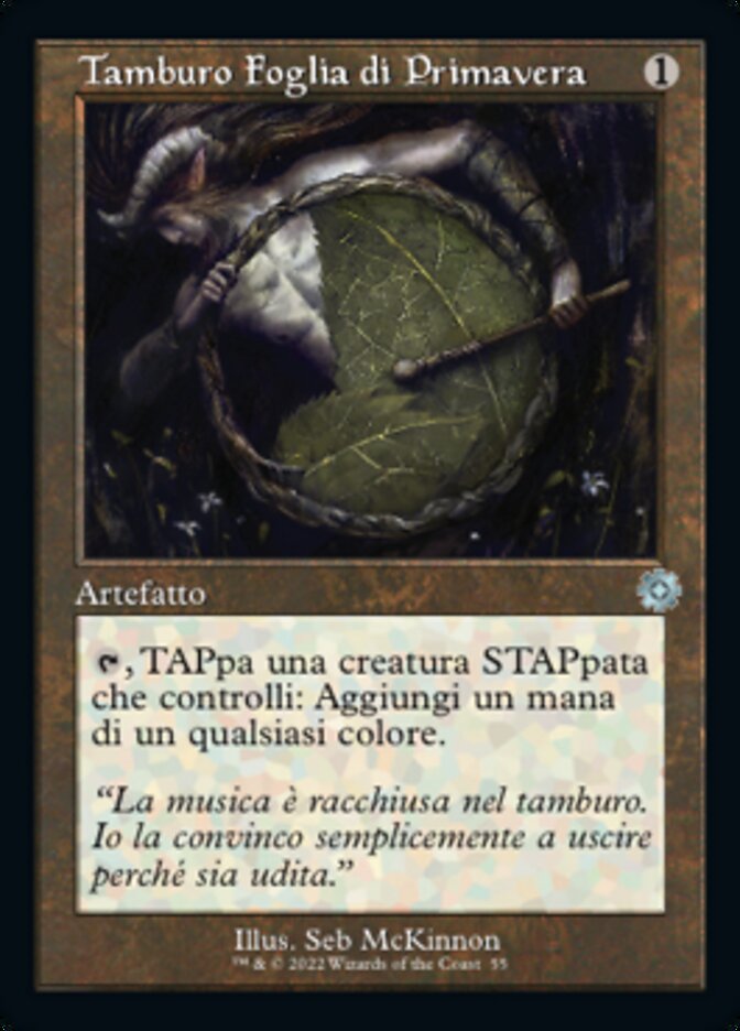 Tamburo Foglia di Primavera