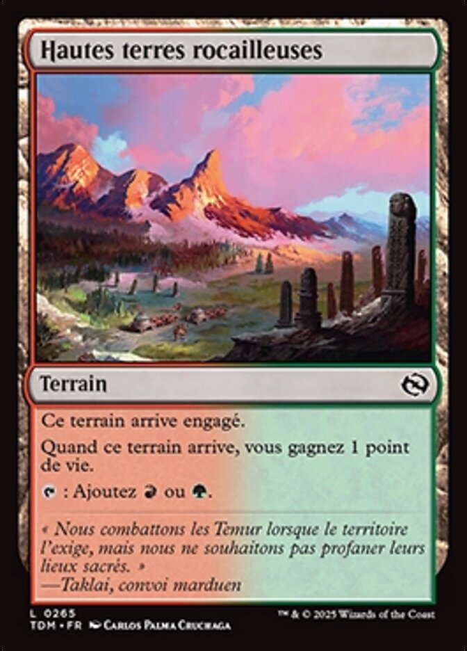Hautes terres rocailleuses