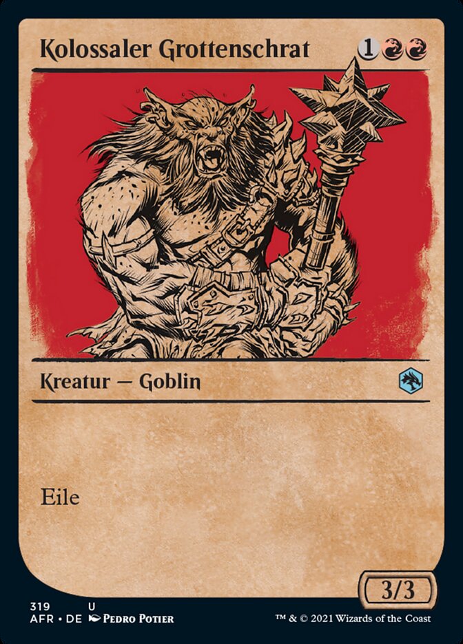 Kolossaler Grottenschrat