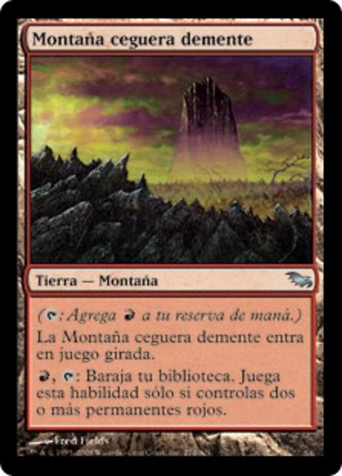 Montaña ceguera demente