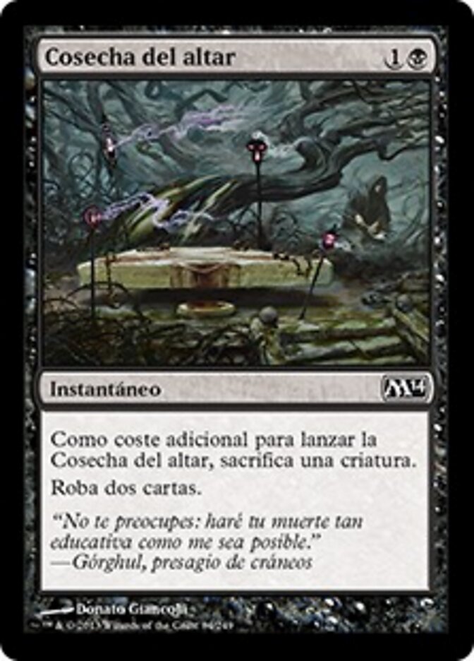 Cosecha del altar