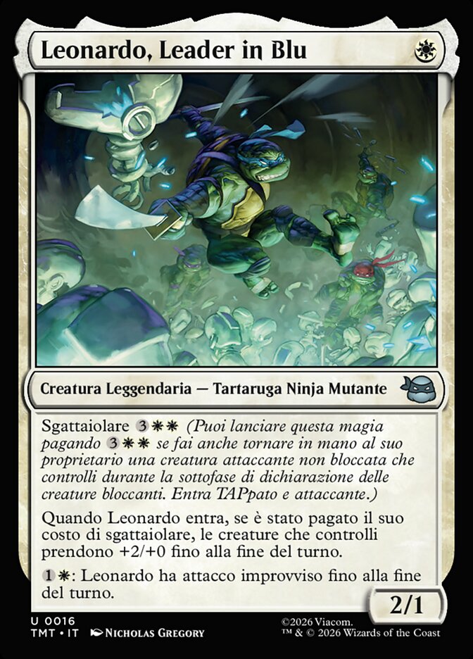 Leonardo, Leader in Blu