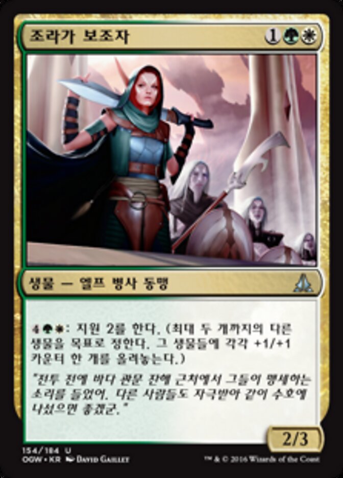 조라가 보조자