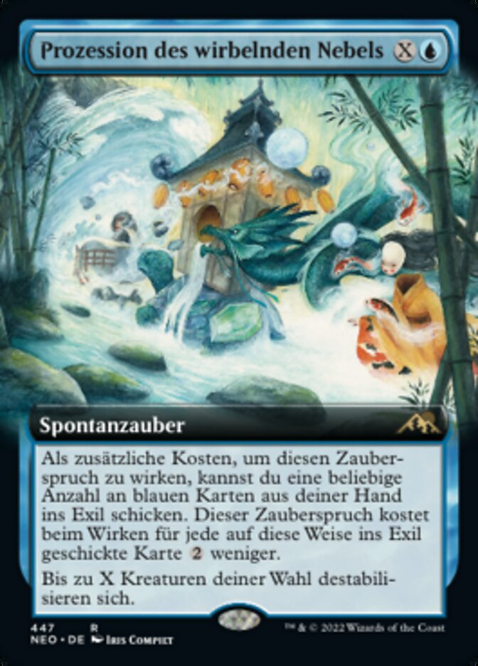 Prozession des wirbelnden Nebels