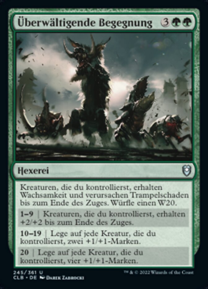 Überwältigende Begegnung