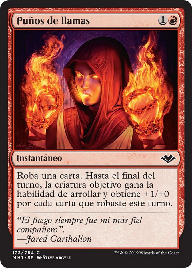 Puños de llamas