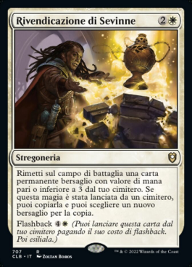 Rivendicazione di Sevinne