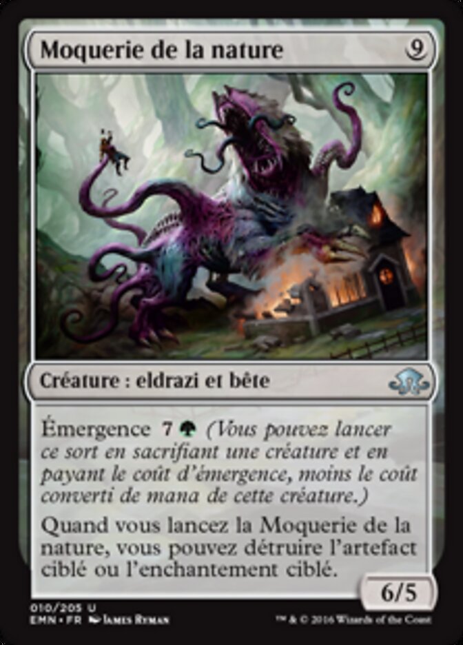 Moquerie de la nature