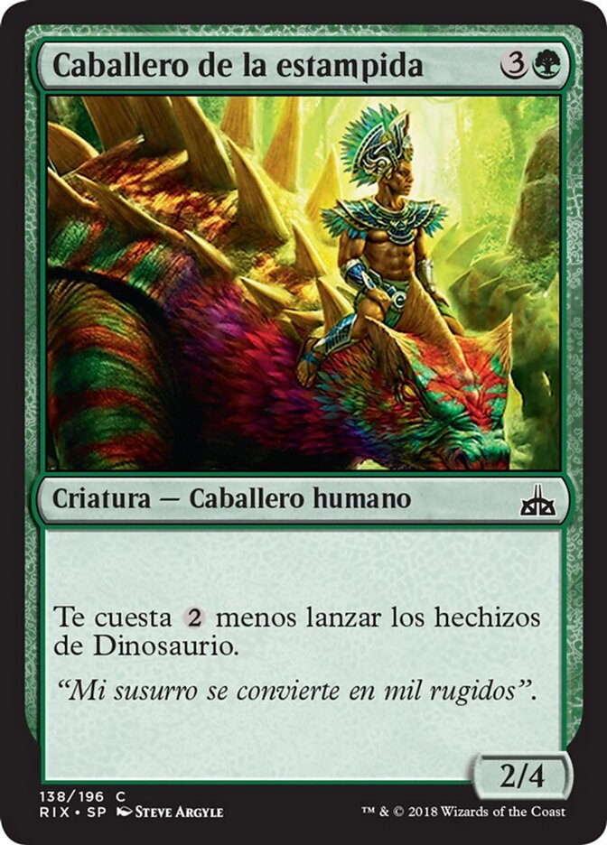 Caballero de la estampida