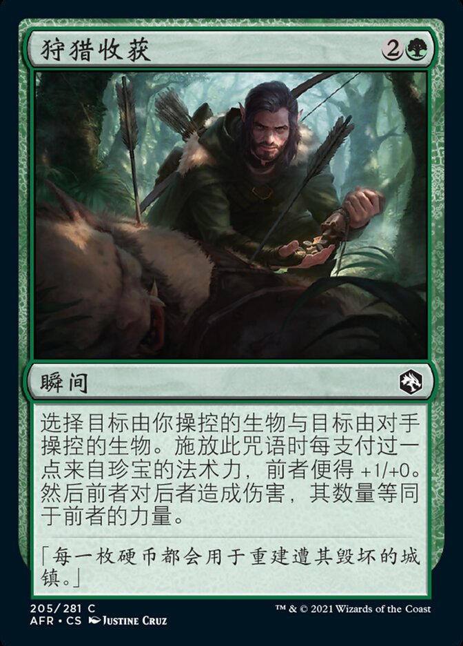 狩猎收获