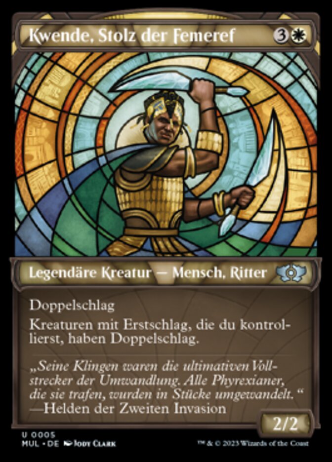 Kwende, Stolz der Femeref