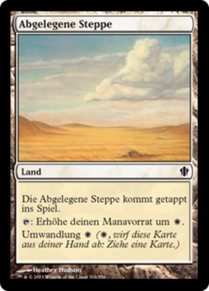 Abgelegene Steppe