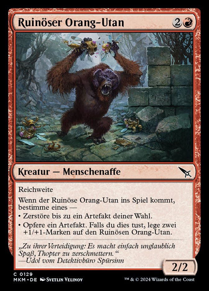 Ruinöser Orang-Utan