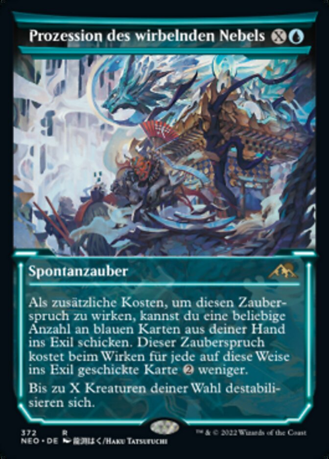 Prozession des wirbelnden Nebels