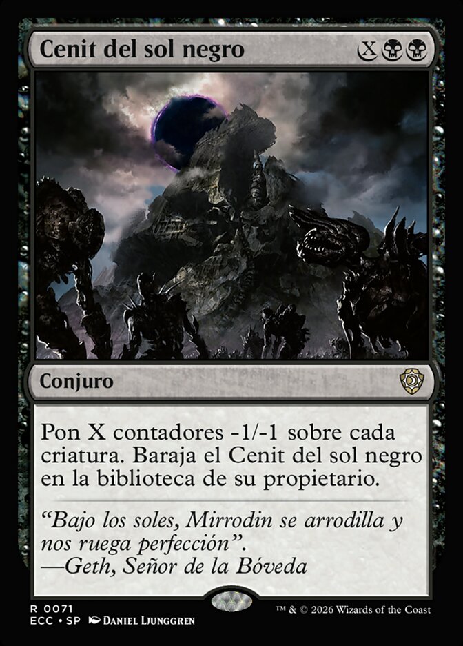 Cenit del sol negro
