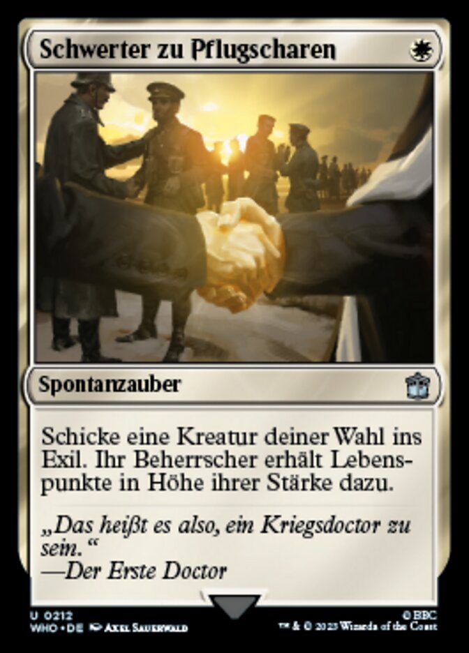 Schwerter zu Pflugscharen
