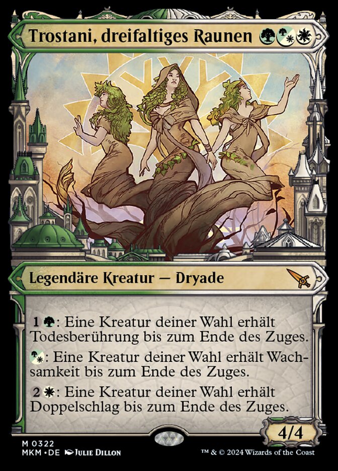 Trostani, dreifaltiges Raunen