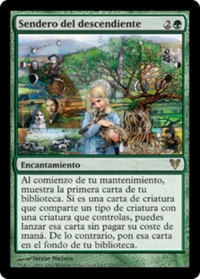 Sendero del descendiente