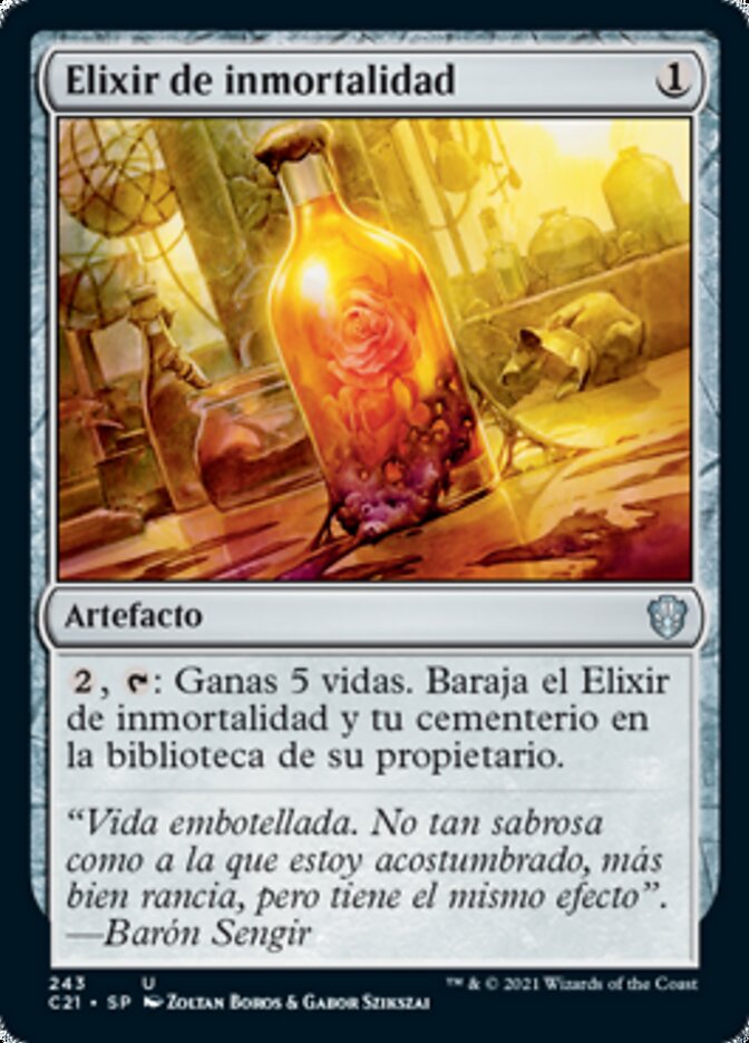 Elixir de inmortalidad