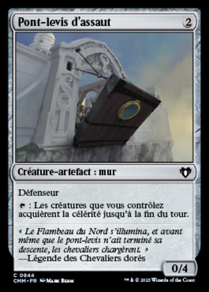 Pont-levis d'assaut
