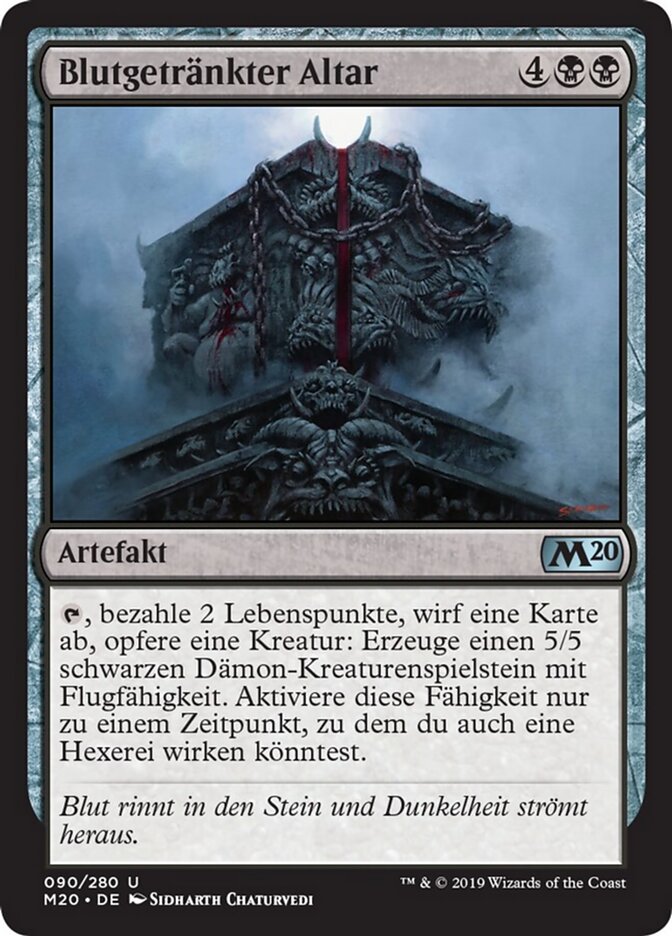 Blutgetränkter Altar