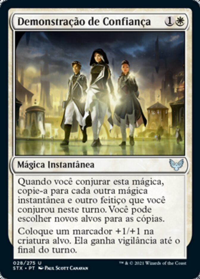 Demonstração de Confiança