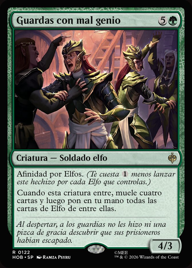 Guardas con mal genio