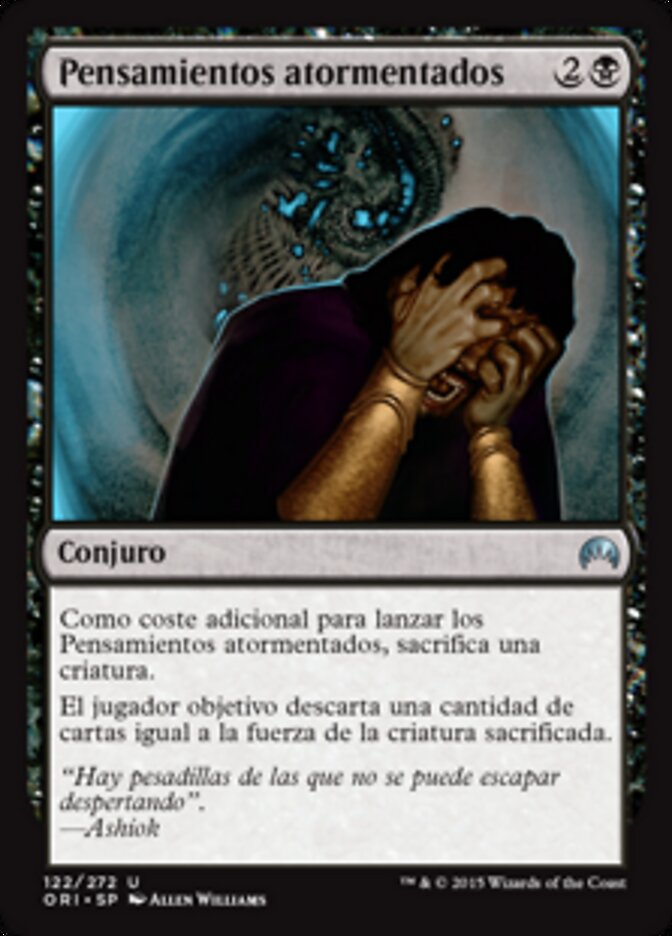 Pensamientos atormentados