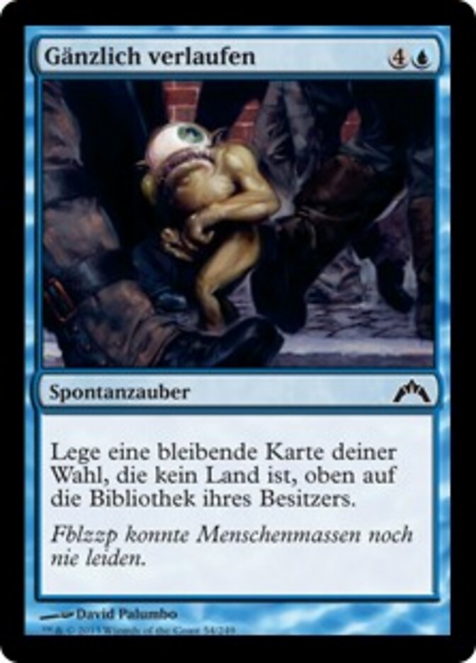 Gänzlich verlaufen