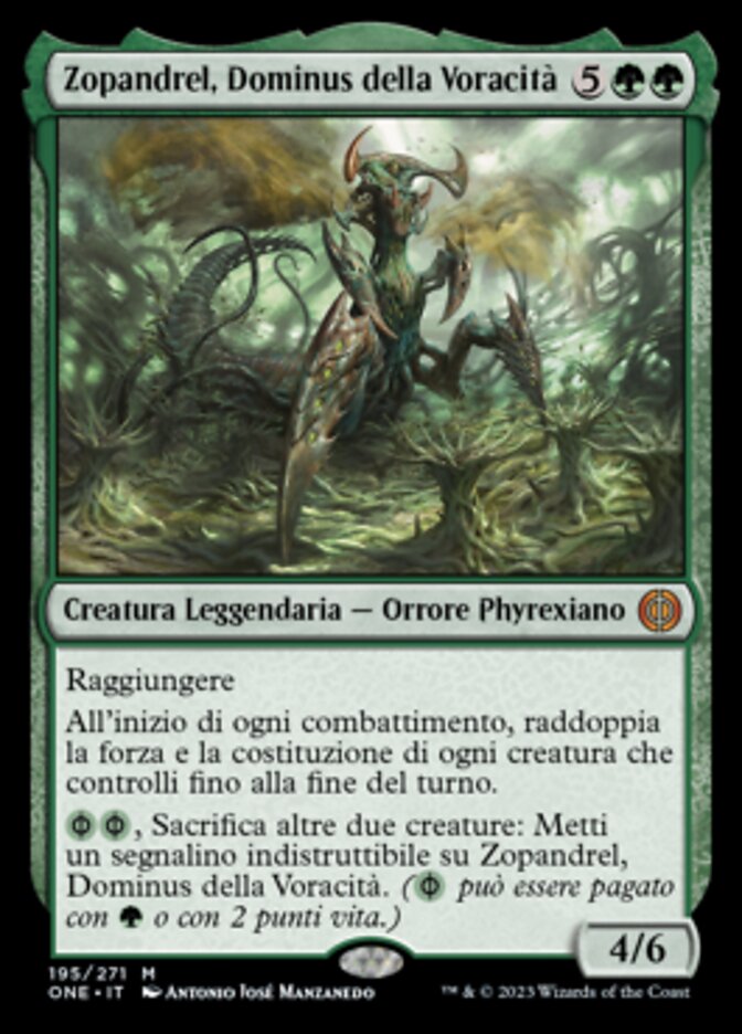 Zopandrel, Dominus della Voracità