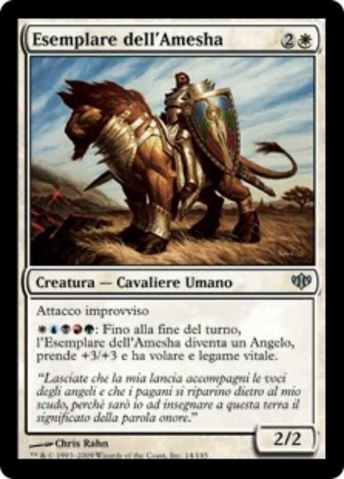 Esemplare dell'Amesha