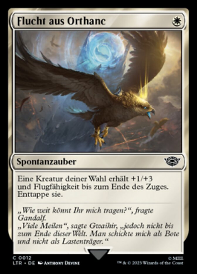 Flucht aus Orthanc