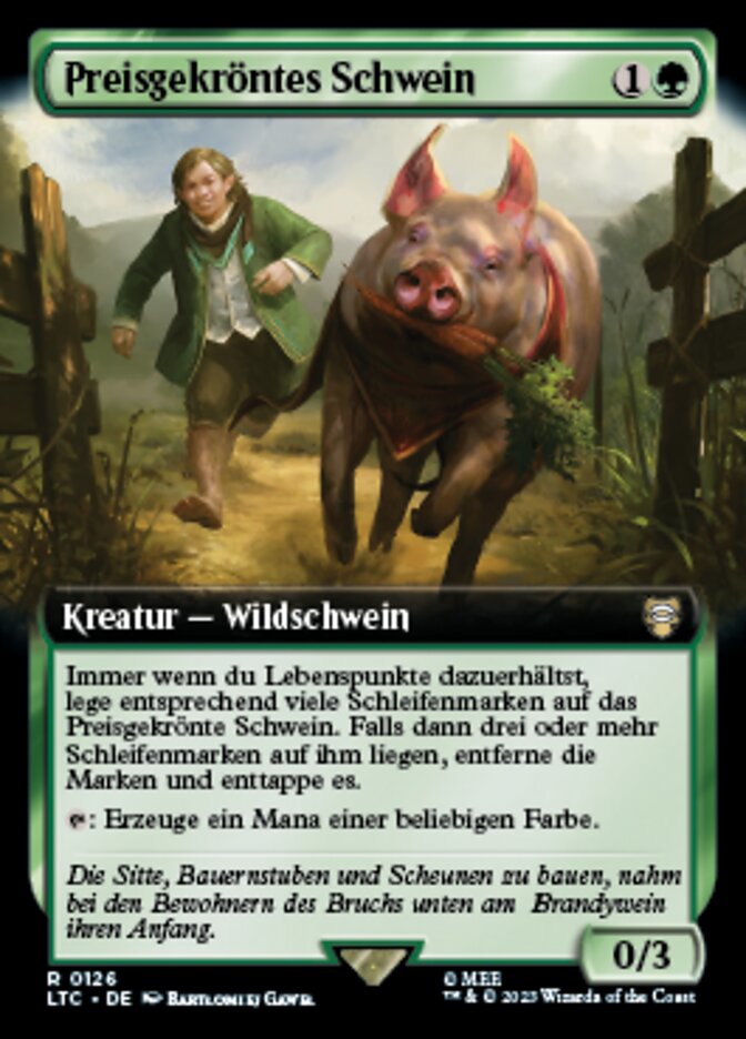 Preisgekröntes Schwein