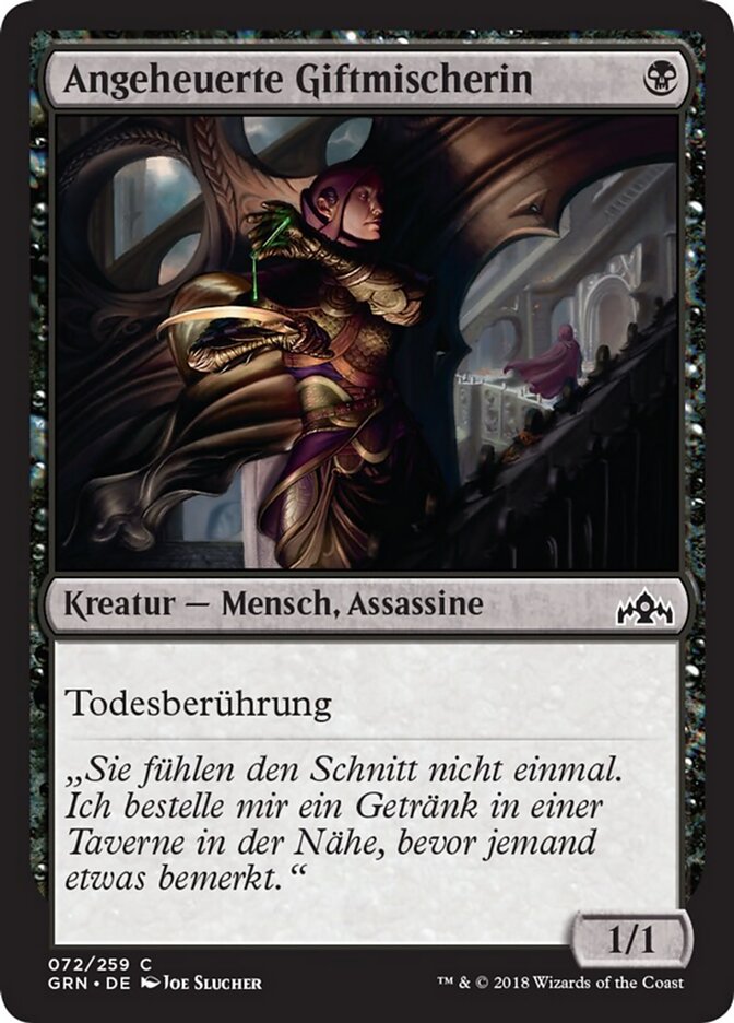 Angeheuerte Giftmischerin