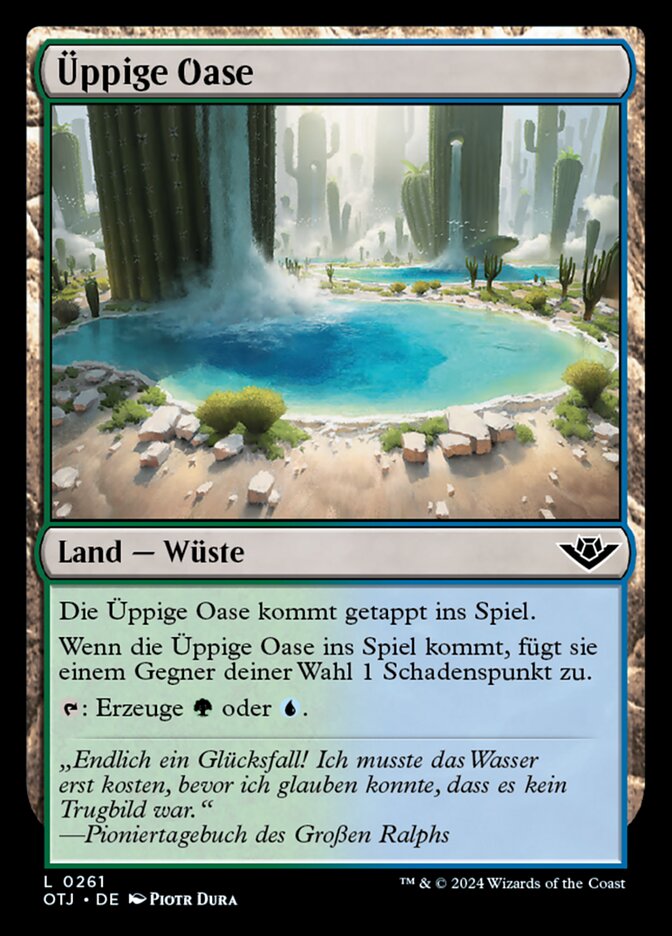 Üppige Oase