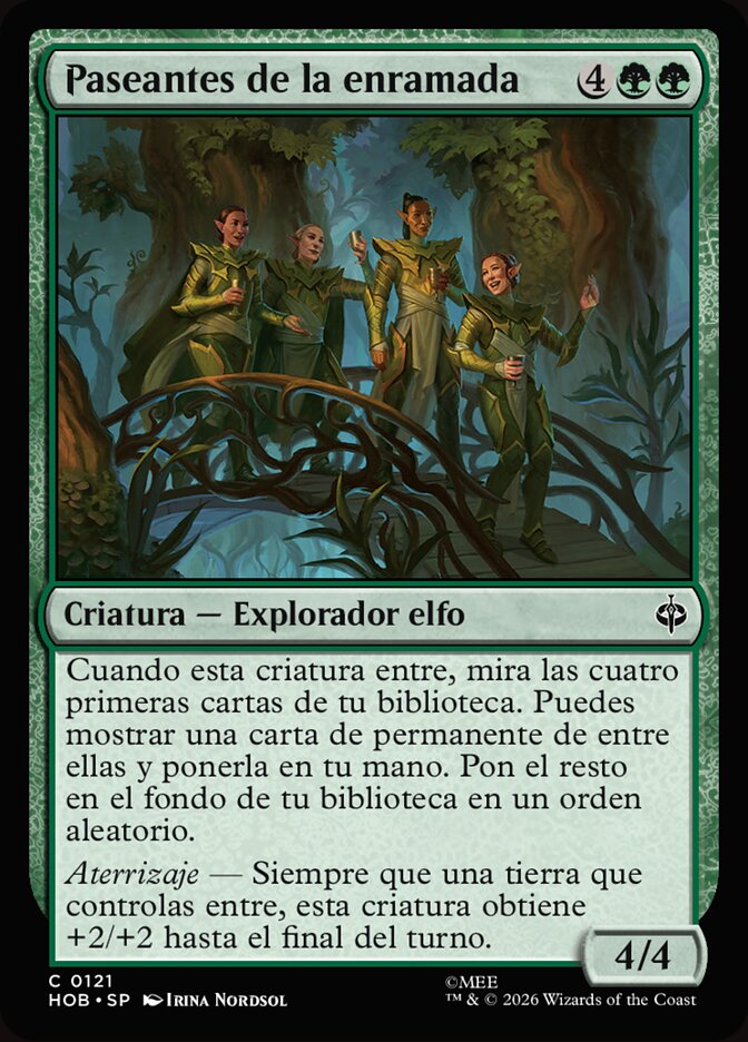 Paseantes de la enramada